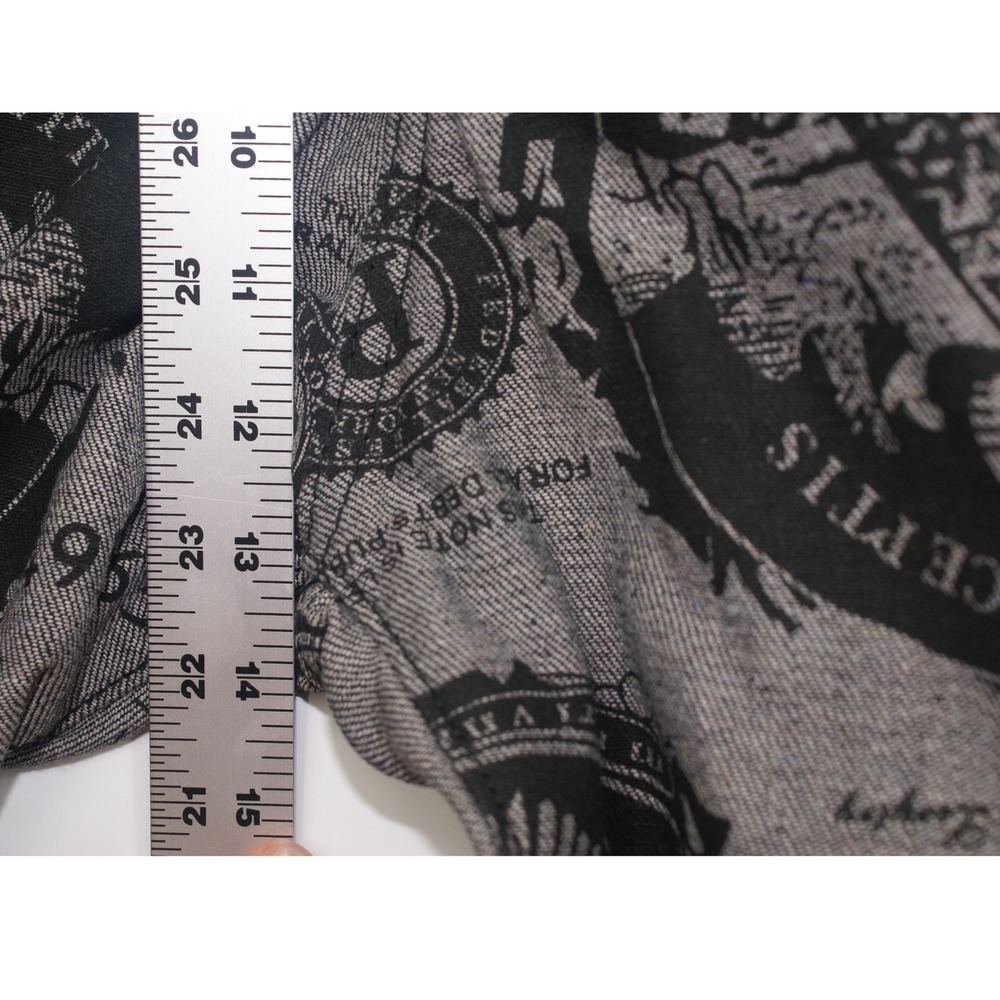 Young‎ Rich & Famous Mens Money Print Denim Shorts Grey Black Size 44 NWT Trap - Picture 8 of 10